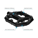 Crankbrothers Stamp 1 Gen 2 Pedals - Platform  Composite  9/16   Black  Large