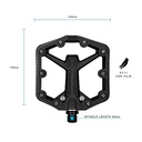 Crankbrothers Stamp 1 Gen 2 Pedals - Platform  Composite  9/16   Black  Large