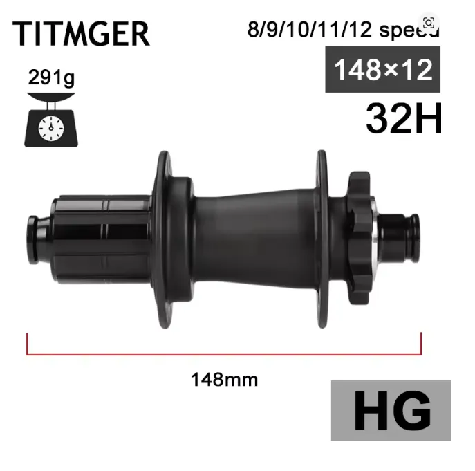 [Maza tras 32H HG] Maza trasera TITMGER 32H 12x148mm HG