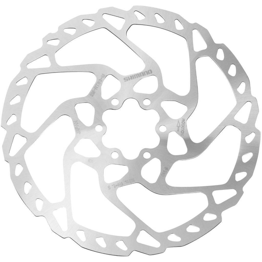 Shimano SM-RT66 SLX 6 Bolt Disc Rotor 180mm - Silver Size 6 Bolt
